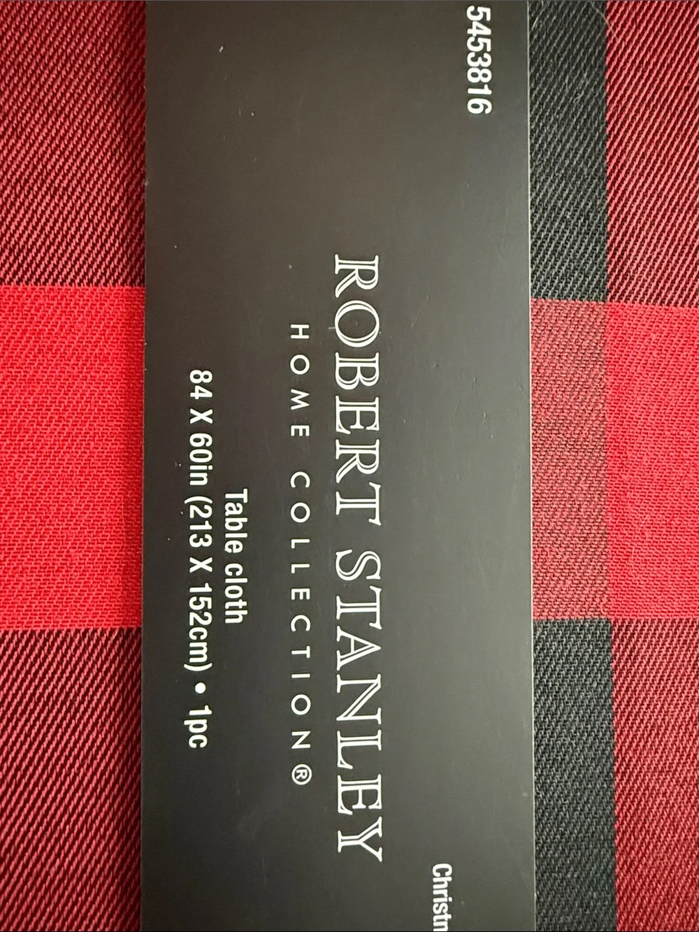 Red & Black Buffalo Check Table Cloth, 84 x 60